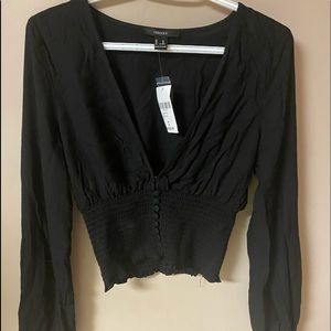 Brand new black crop